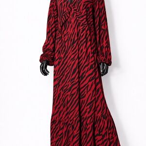 George size 18 dress with a print, wide sleeves